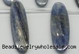 CKC78 Top drilled 13*45mm oval natural kyanite gemstone beads