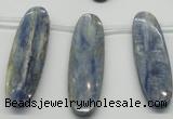 CKC79 Top drilled 13*50mm oval natural kyanite gemstone beads