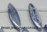 CKC82 Top drilled 10*35mm marquise natural kyanite gemstone beads