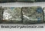 CKJ448 15.5 inches 11*12mm - 13*17mm rectangle natural k2 jasper beads