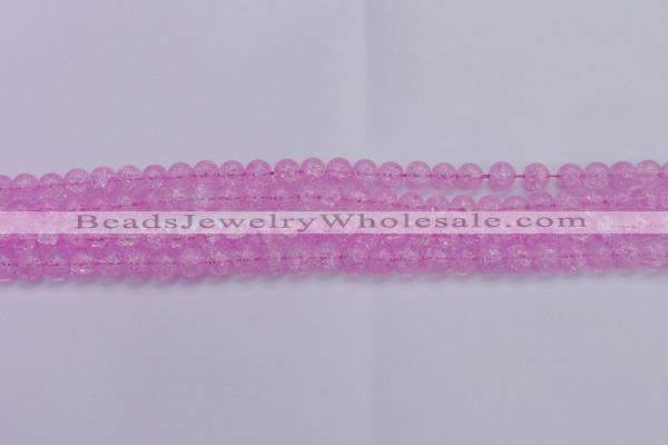 CKQ301 15.5 inches 6mm round dyed crackle quartz beads wholesale