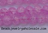 CKQ303 15.5 inches 10mm round dyed crackle quartz beads wholesale