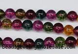 CKQ31 15.5 inches 6mm round dyed crackle quartz beads wholesale