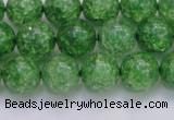 CKQ339 15.5 inches 12mm round dyed crackle quartz beads wholesale