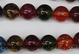 CKQ34 15.5 inches 12mm round dyed crackle quartz beads wholesale