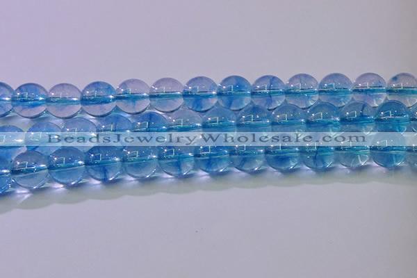 CKQ372 15.5 inches 8mm round dyed crackle quartz beads