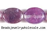 CKU01 15 inches 8*10mm oval purple kunzite beads Wholesale