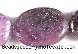 CKU02 15 inches 10*14mm oval purple kunzite beads Wholesale