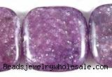 CKU08 15 inches 16*16mm square purple kunzite beads wholesale