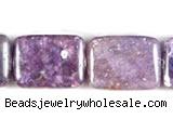 CKU10 15 inches 13*18mm rectangle purple kunzite beads wholesale