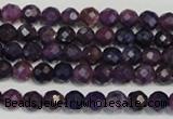 CKU20 15.5 inches 4mm faceted round purple kunzite beads wholesale