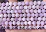 CKU325 15.5 inches 7.5mm - 8mm faceted round natural kunzite beads