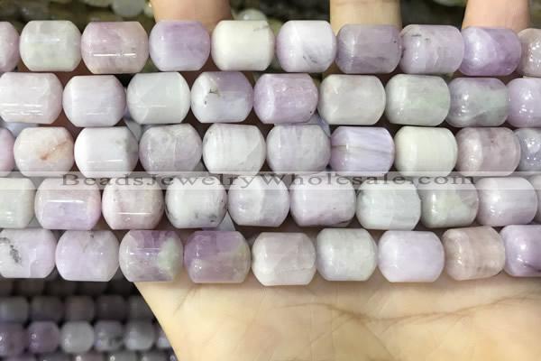 CKU331 15.5 inches 10*12mm tube kunzite gemstone beads