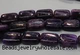 CKU44 15.5 inches 8*12mm rectangle purple kunzite beads wholesale