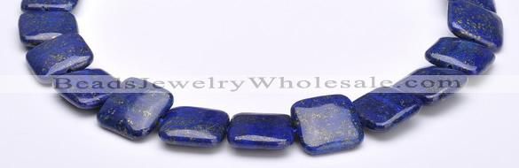 CLA02 Square 20*20mm deep blue dyed lapis lazuli gemstone beads