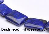 CLA04 15*20mm rectangle deep blue dyed lapis lazuli stone beads