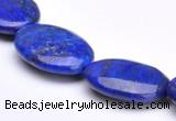 CLA37 18*25mm deep blue dyed lapis lazuli flat oval beads