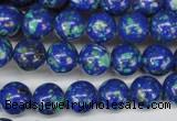 CLA402 15.5 inches 8mm round synthetic lapis lazuli beads