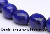 CLA42 10*10*15mm egg-shaped deep blue dyed lapis lazuli beads