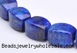 CLA43 9*9*18mm barrel deep blue dyed lapis lazuli beads