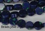 CLA442 15.5 inches 8mm coin synthetic lapis lazuli beads