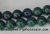 CLA481 15.5 inches 10mm round synthetic lapis lazuli beads