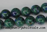 CLA482 15.5 inches 12mm round synthetic lapis lazuli beads