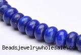 CLA50 5*8mm roundel deep blue dyed lapis lazuli beads Wholesale