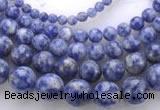 CLA51 Different sizes round mixed color dyed lapis lazuli beads