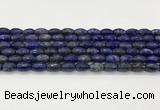 CLA540 15.5 inches 8*12mm faceted rice dyed lapis lazuli beads