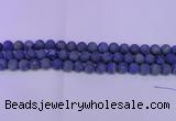 CLA60 15.5 inches 4mm round matte lapis lazuli beads