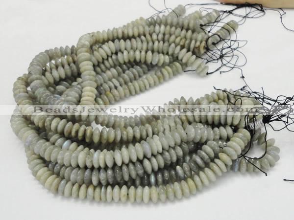 CLB09 16 inches 6*12mm roundel labradorite gemstone beads wholesale