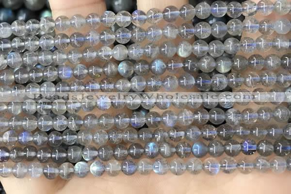 CLB1056 15.5 inches 4mm round labradorite gemstone beads