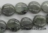 CLB106 15.5 inches 14mm flat round labradorite gemstone beads wholesale