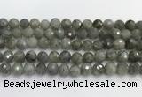 CLB1077 15.5 inches 10mm faceted round labradorite beads