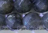 CLB1096 15.5 inches 8mm faceted round labradorite gemstone beads