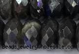 CLB1150 15 inches 7*10mm faceted rondelle labradorite gemstone beads