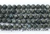 CLB1212 15.5 inches 8mm faceted round black labradorite gemstone beads