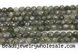 CLB1249 15 inches 6mm faceted round labradorite beads wholesale