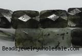 CLB126 15.5 inches 13*18mm faceted rectangle labradorite gemstone beads