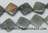 CLB154 15.5 inches 12*12mm diamond labradorite gemstone beads