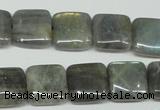 CLB164 15.5 inches 14*14mm square labradorite gemstone beads