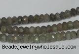 CLB178 15.5 inches 4*6mm faceted rondelle labradorite beads