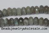 CLB179 15.5 inches 5*8mm faceted rondelle labradorite beads