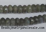 CLB180 15.5 inches 6*10mm faceted rondelle labradorite beads