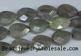 CLB184 15.5 inches 10*14mm faceted flat teardrop labradorite beads