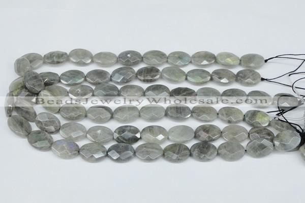 CLB188 15.5 inches 13*18mm faceted oval labradorite beads