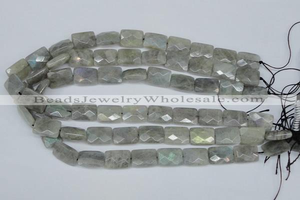 CLB197 15.5 inches 13*18mm faceted rectangle labradorite beads