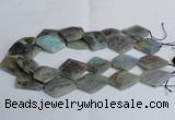 CLB215 15.5 inches 20*30mm - 30*40mm faceted freeform labradorite beads