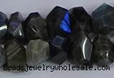 CLB232 15.5 inches 10*14mm - 13*18mm faceted nuggets labradorite beads